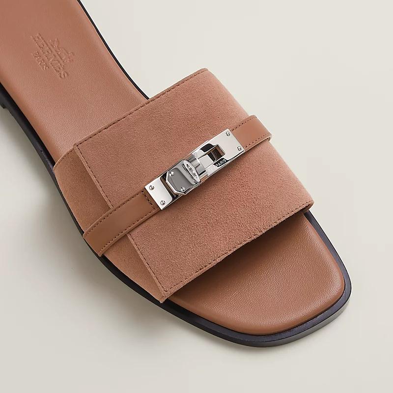 Dép Hermes Giulia Sandal Nữ Be